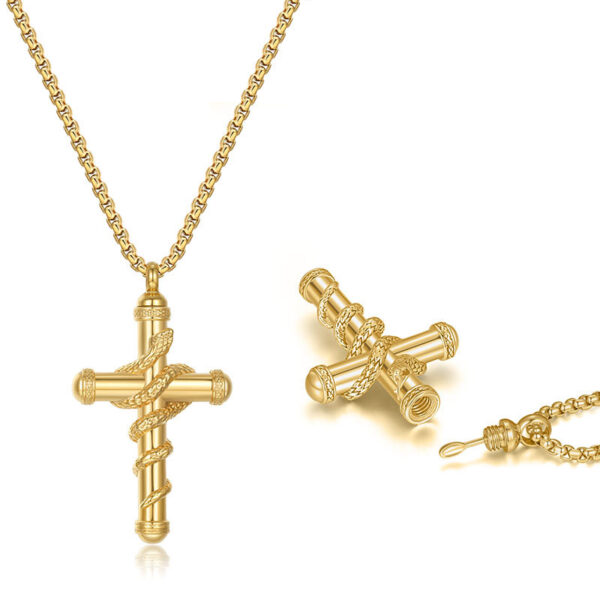 cross 2 Gold Cross Necklace